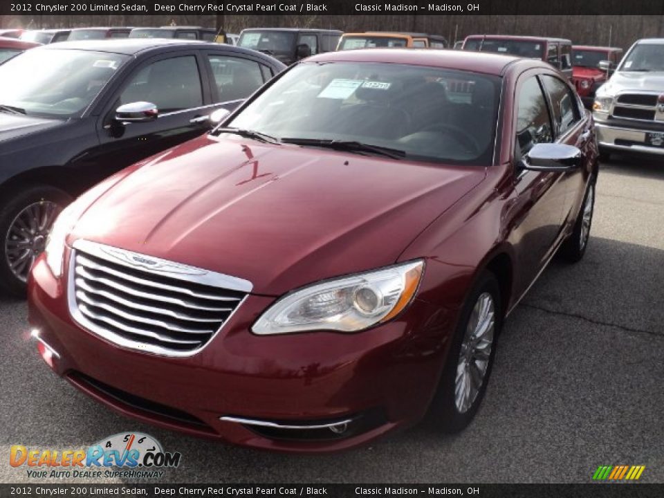 2012 Chrysler 200 Limited Sedan Deep Cherry Red Crystal Pearl Coat / Black Photo #1