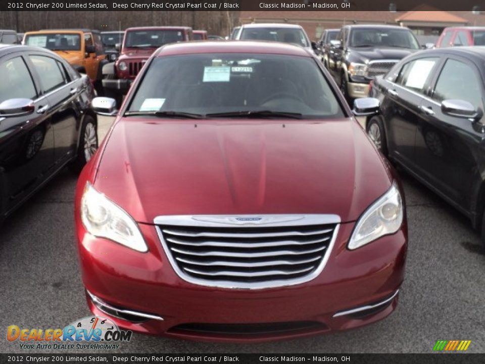 2012 Chrysler 200 Limited Sedan Deep Cherry Red Crystal Pearl Coat / Black Photo #2