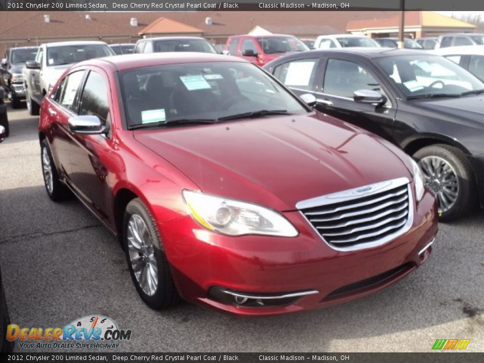2012 Chrysler 200 Limited Sedan Deep Cherry Red Crystal Pearl Coat / Black Photo #3