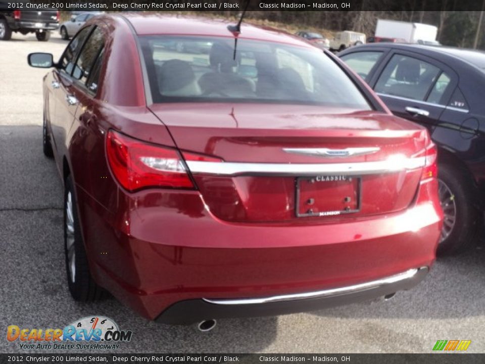 2012 Chrysler 200 Limited Sedan Deep Cherry Red Crystal Pearl Coat / Black Photo #4