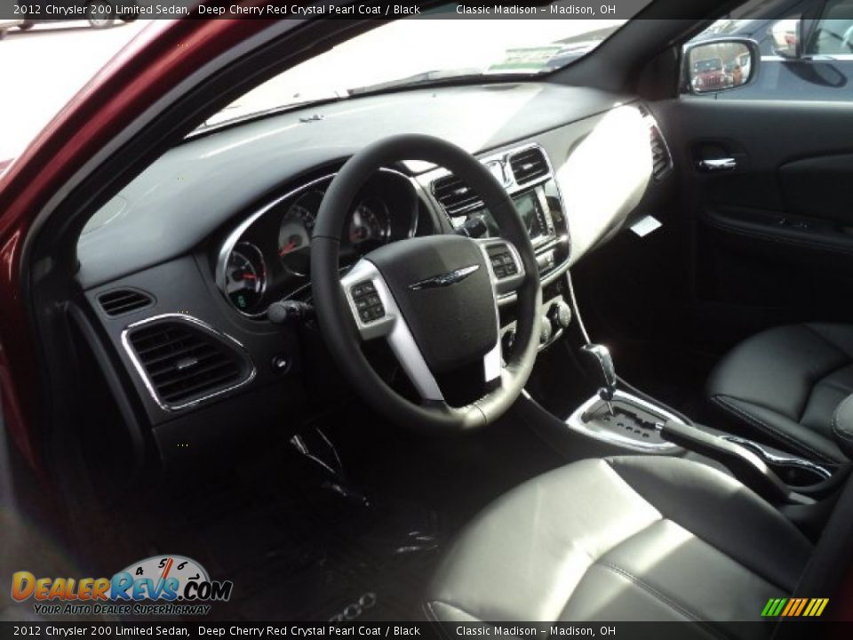2012 Chrysler 200 Limited Sedan Deep Cherry Red Crystal Pearl Coat / Black Photo #7