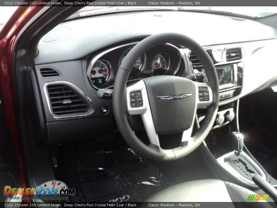 2012 Chrysler 200 Limited Sedan Deep Cherry Red Crystal Pearl Coat / Black Photo #11
