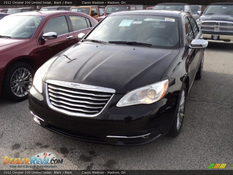 2012 Chrysler 200 Limited Sedan Black / Black Photo #1