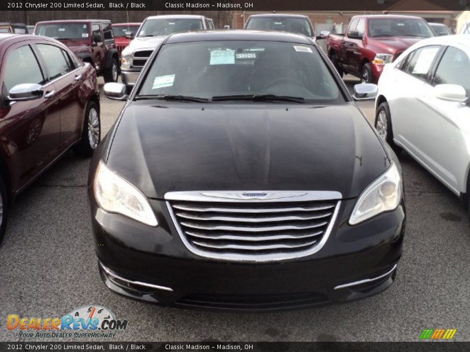 2012 Chrysler 200 Limited Sedan Black / Black Photo #2