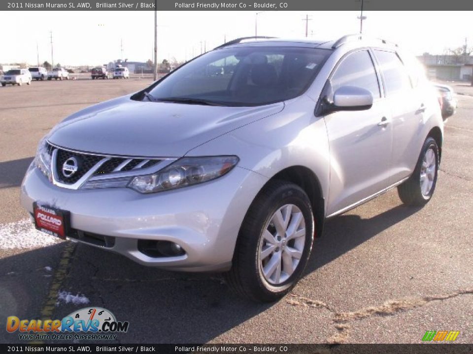 2011 Nissan Murano SL AWD Brilliant Silver / Black Photo #1