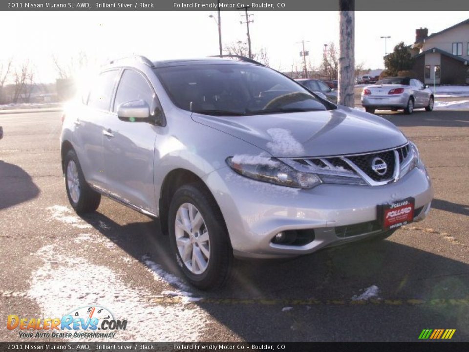 2011 Nissan Murano SL AWD Brilliant Silver / Black Photo #2