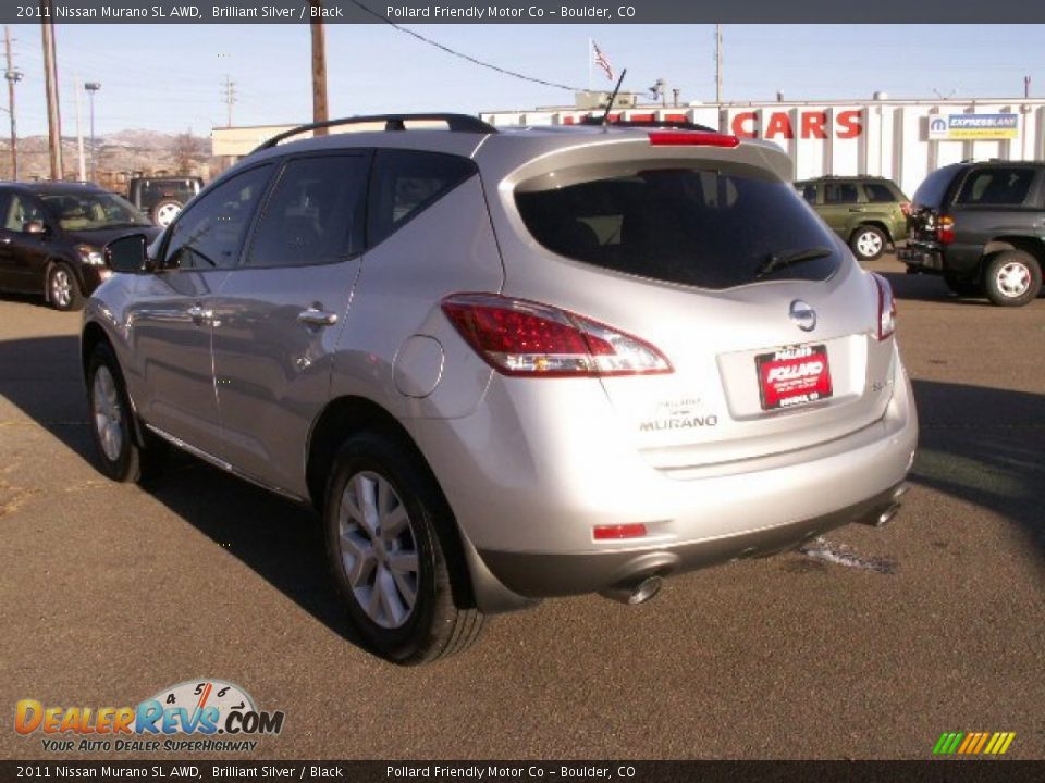 2011 Nissan Murano SL AWD Brilliant Silver / Black Photo #4