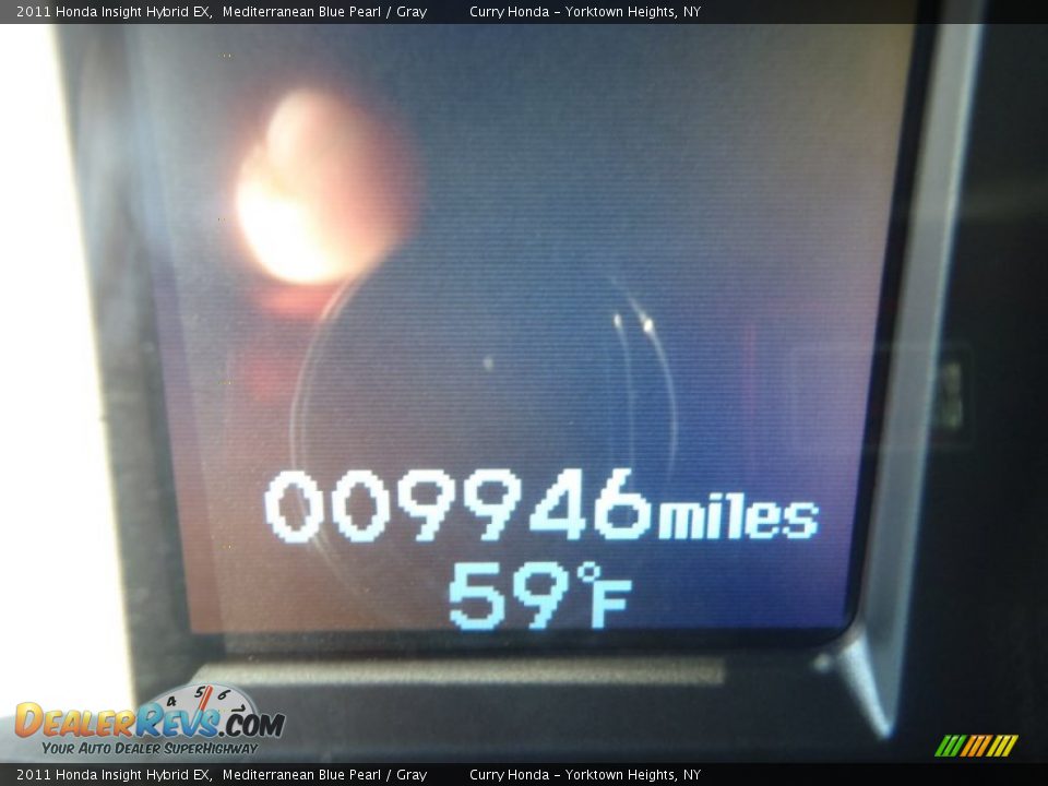 2011 Honda Insight Hybrid EX Mediterranean Blue Pearl / Gray Photo #4