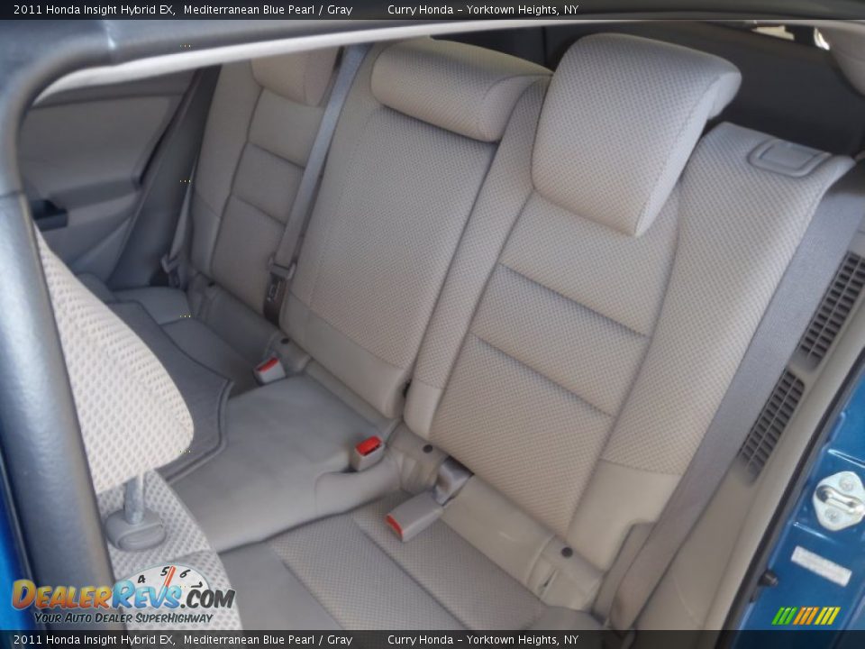 2011 Honda Insight Hybrid EX Mediterranean Blue Pearl / Gray Photo #16