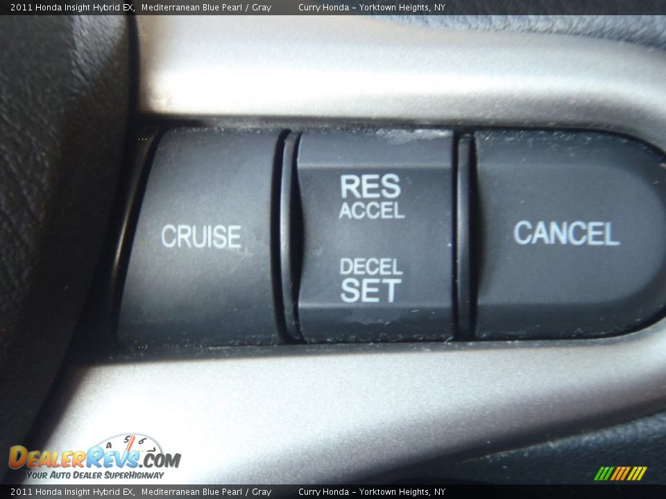 2011 Honda Insight Hybrid EX Mediterranean Blue Pearl / Gray Photo #19