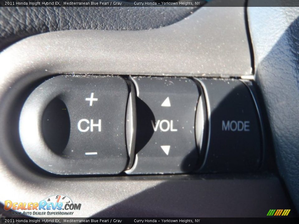 2011 Honda Insight Hybrid EX Mediterranean Blue Pearl / Gray Photo #20