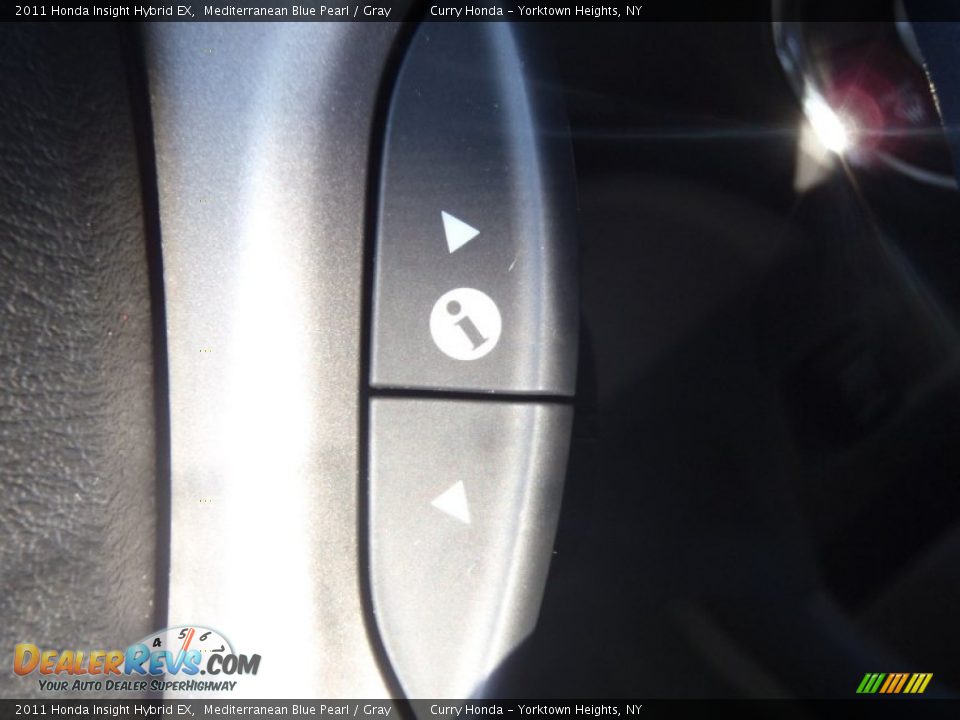 2011 Honda Insight Hybrid EX Mediterranean Blue Pearl / Gray Photo #21