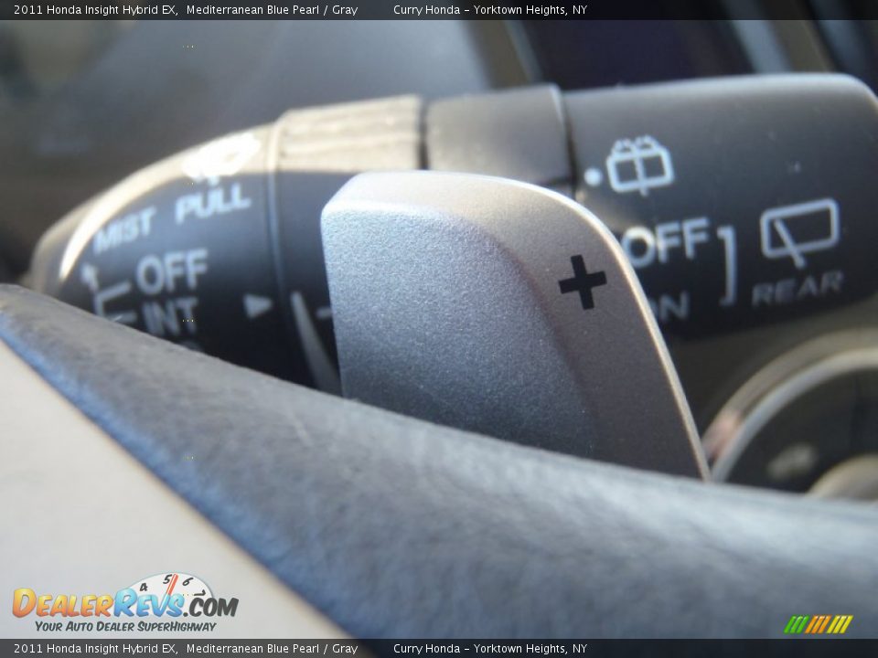 2011 Honda Insight Hybrid EX Mediterranean Blue Pearl / Gray Photo #23