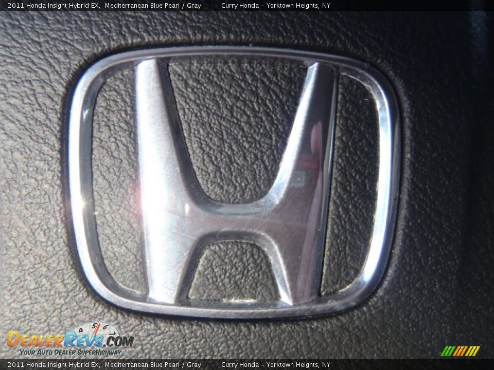 2011 Honda Insight Hybrid EX Mediterranean Blue Pearl / Gray Photo #25