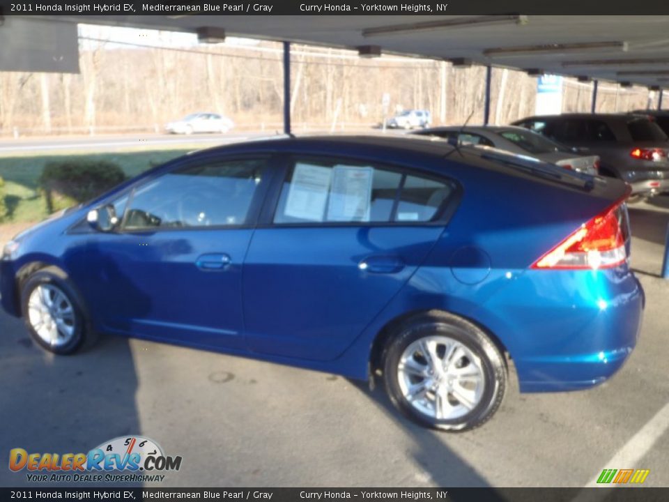 2011 Honda Insight Hybrid EX Mediterranean Blue Pearl / Gray Photo #29
