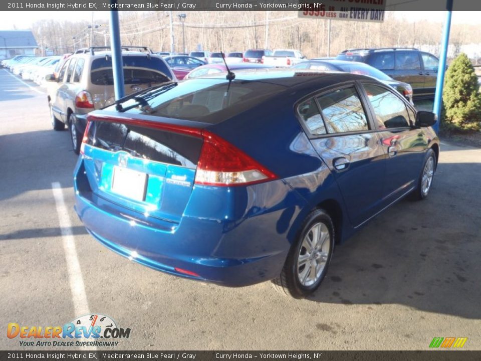 2011 Honda Insight Hybrid EX Mediterranean Blue Pearl / Gray Photo #31