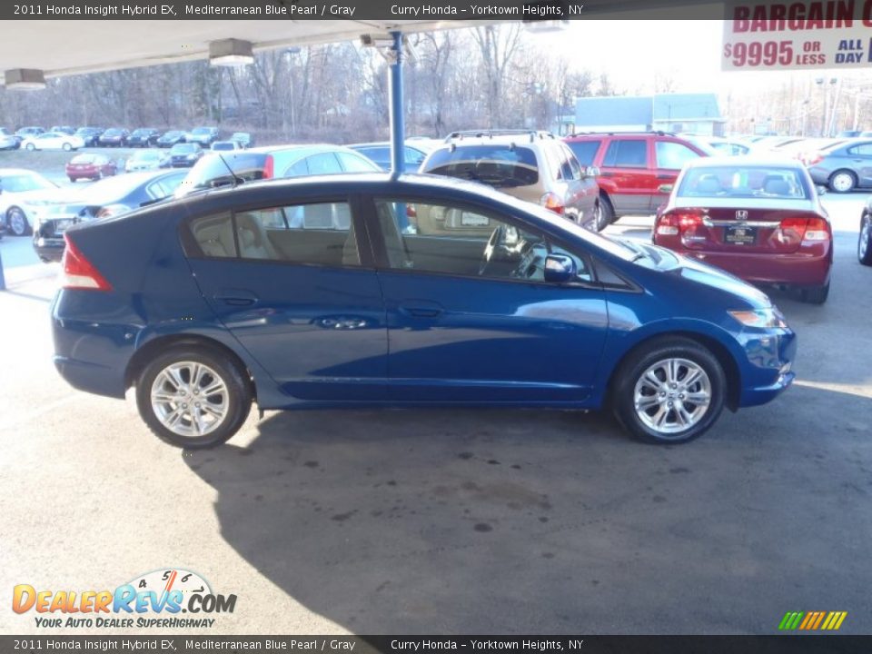 2011 Honda Insight Hybrid EX Mediterranean Blue Pearl / Gray Photo #32