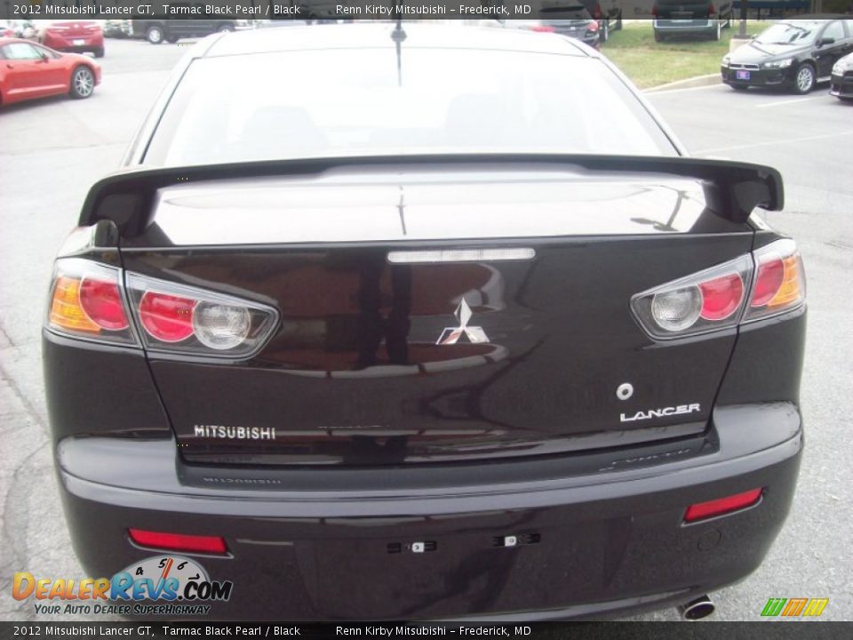 2012 Mitsubishi Lancer GT Tarmac Black Pearl / Black Photo #4