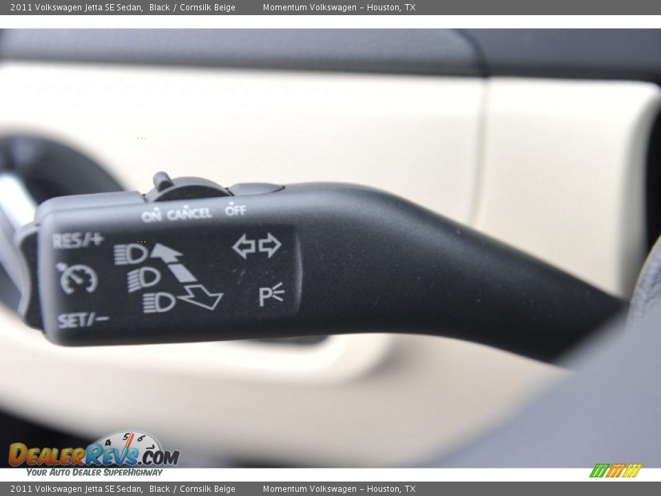 2011 Volkswagen Jetta SE Sedan Black / Cornsilk Beige Photo #20