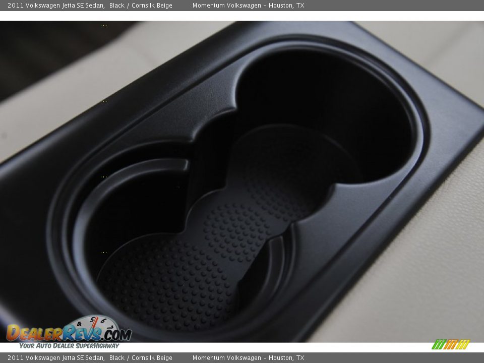 2011 Volkswagen Jetta SE Sedan Black / Cornsilk Beige Photo #23