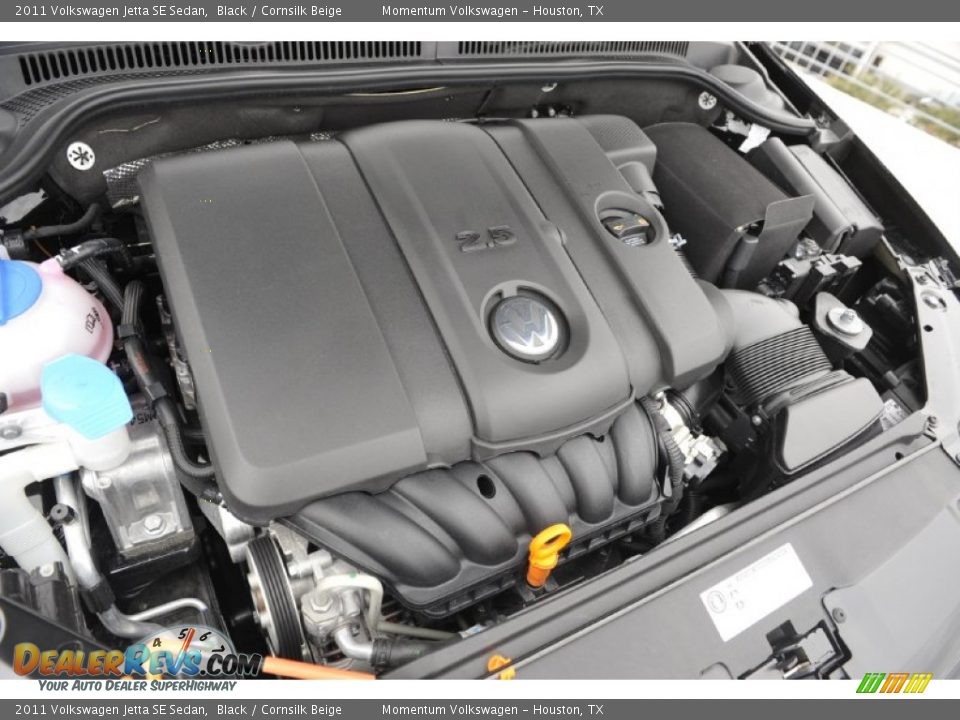 2011 Volkswagen Jetta SE Sedan Black / Cornsilk Beige Photo #33