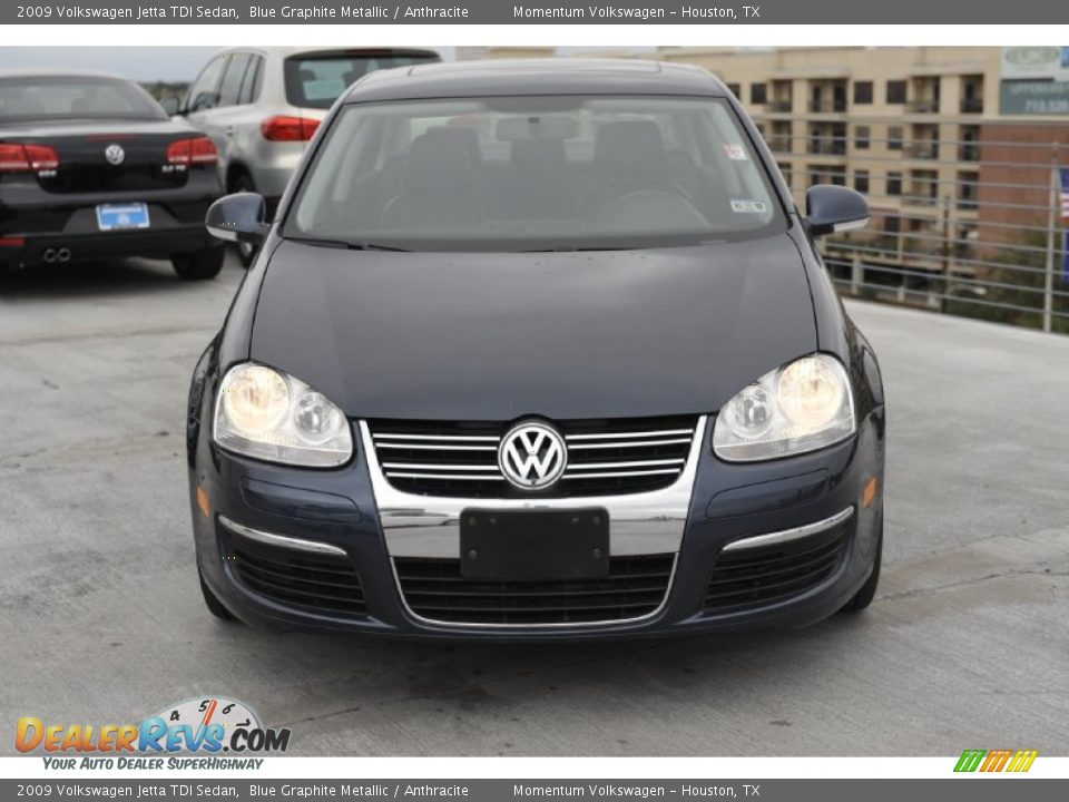 2009 Volkswagen Jetta TDI Sedan Blue Graphite Metallic / Anthracite Photo #2