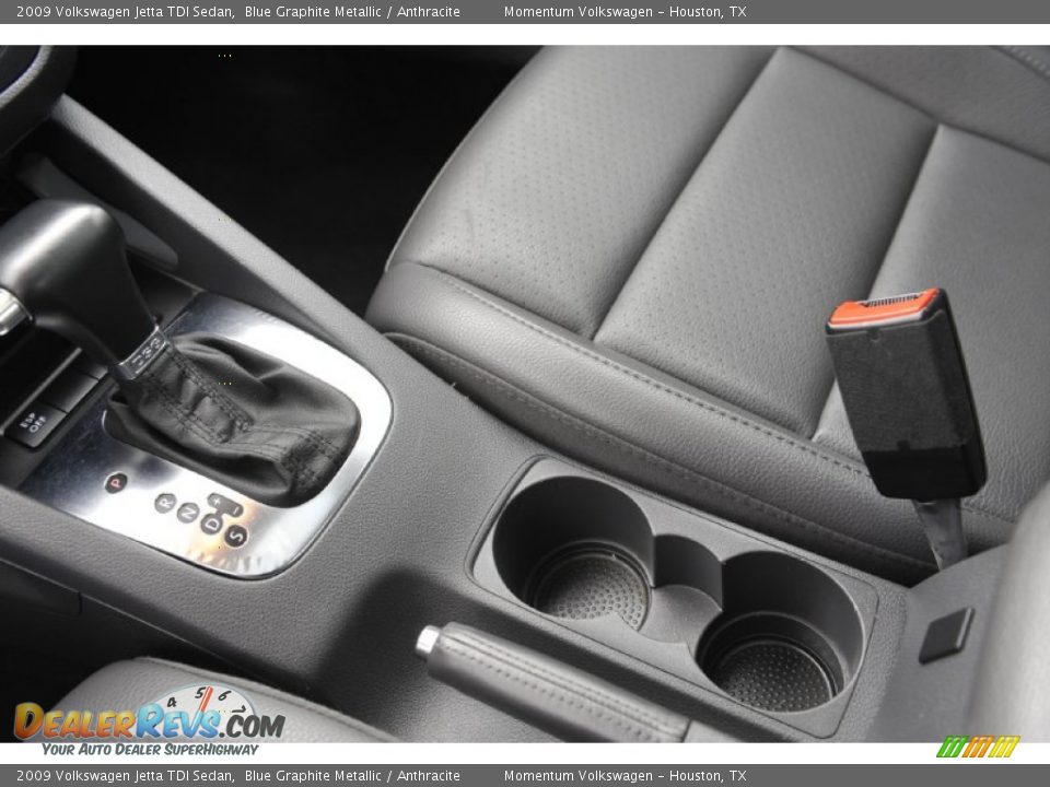 2009 Volkswagen Jetta TDI Sedan Blue Graphite Metallic / Anthracite Photo #16