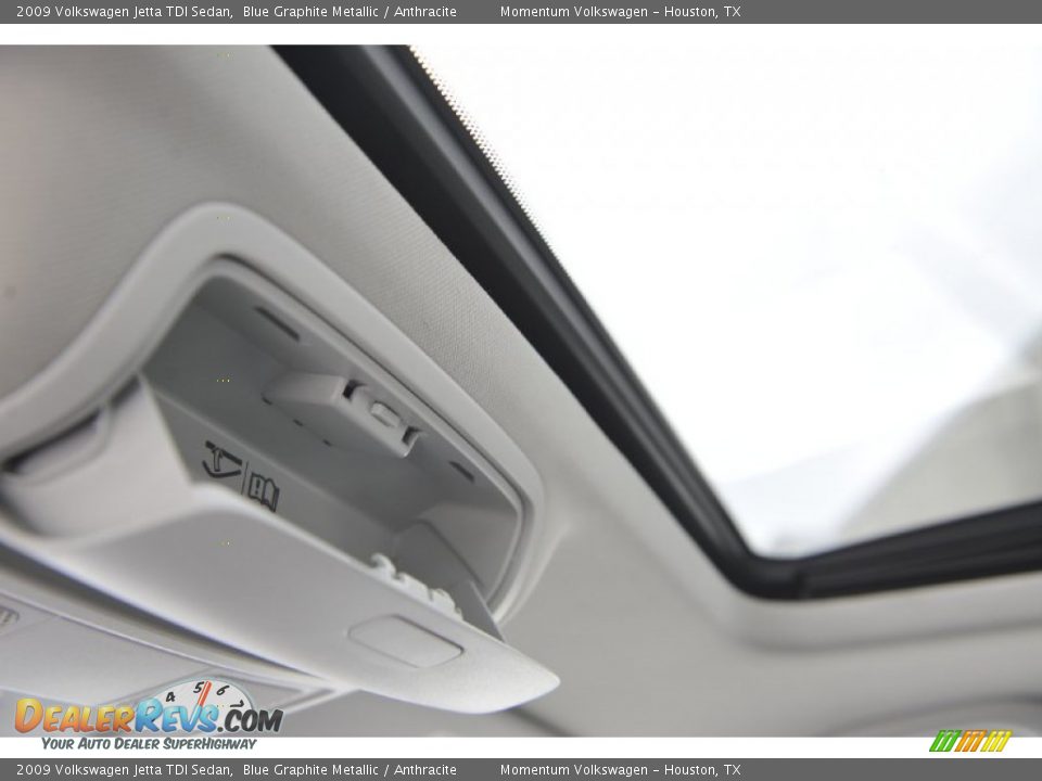 2009 Volkswagen Jetta TDI Sedan Blue Graphite Metallic / Anthracite Photo #20