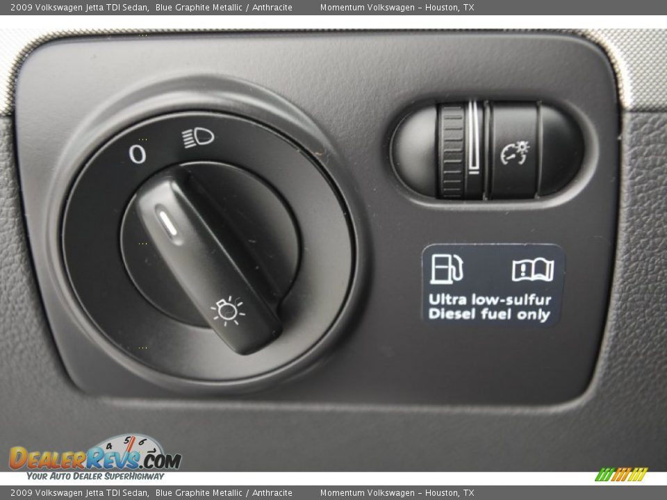 2009 Volkswagen Jetta TDI Sedan Blue Graphite Metallic / Anthracite Photo #24