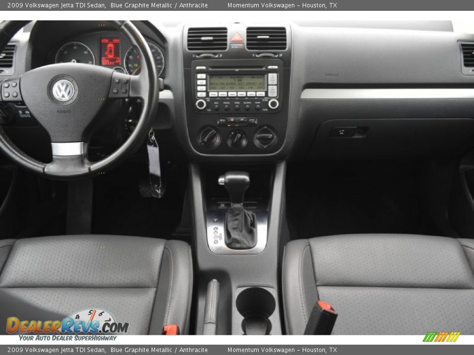 2009 Volkswagen Jetta TDI Sedan Blue Graphite Metallic / Anthracite Photo #27