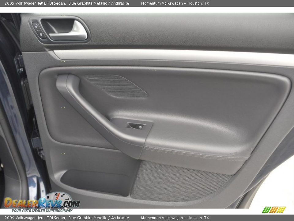 2009 Volkswagen Jetta TDI Sedan Blue Graphite Metallic / Anthracite Photo #30