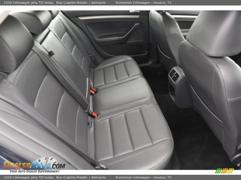 2009 Volkswagen Jetta TDI Sedan Blue Graphite Metallic / Anthracite Photo #31
