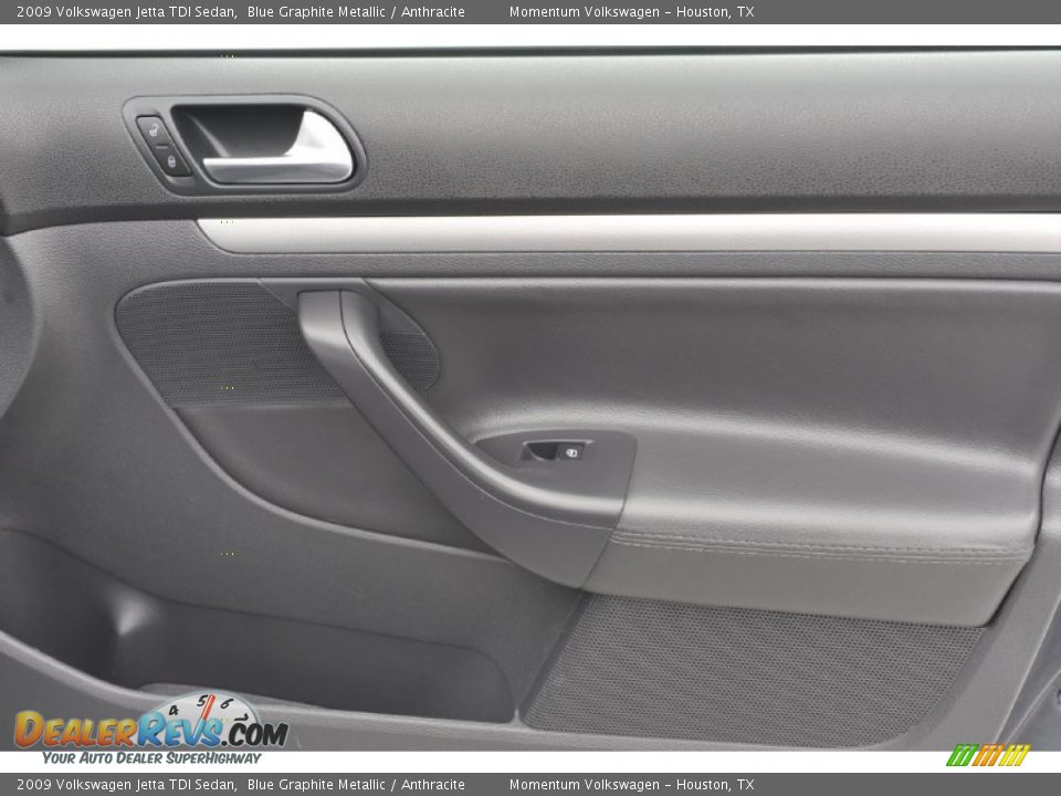 2009 Volkswagen Jetta TDI Sedan Blue Graphite Metallic / Anthracite Photo #32
