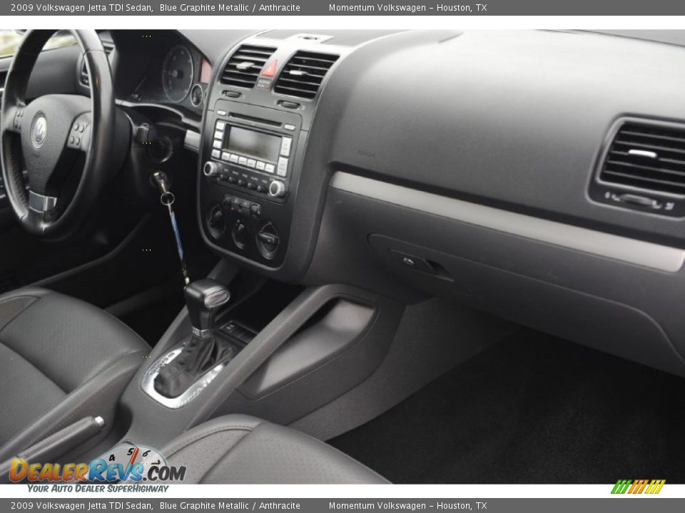 2009 Volkswagen Jetta TDI Sedan Blue Graphite Metallic / Anthracite Photo #33