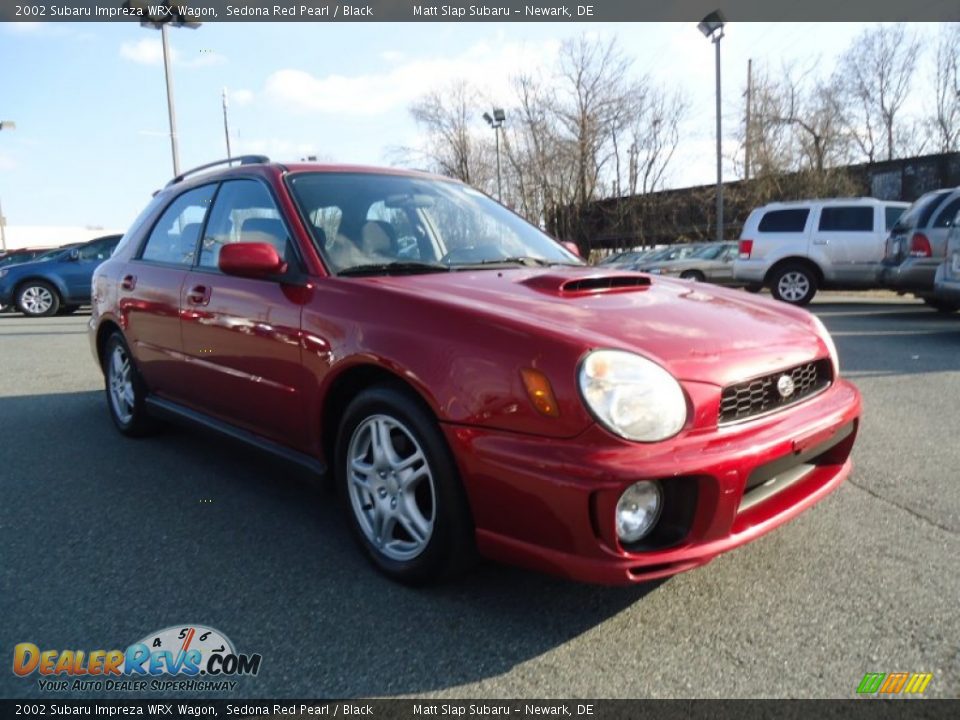 2002 Subaru Impreza WRX Wagon Sedona Red Pearl / Black Photo #3