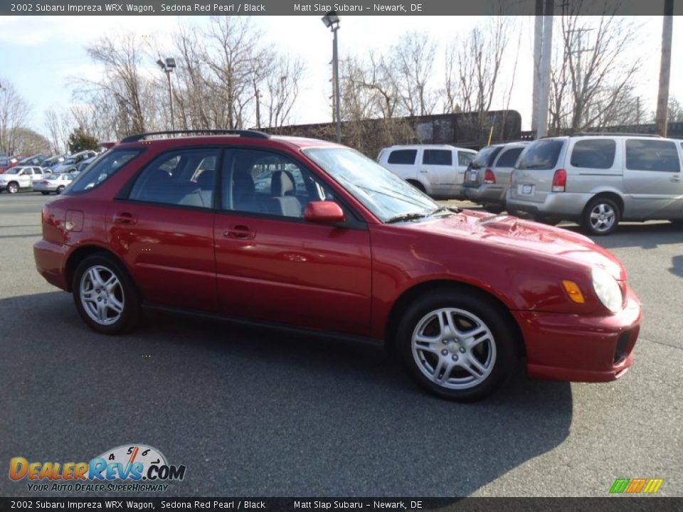 2002 Subaru Impreza WRX Wagon Sedona Red Pearl / Black Photo #4