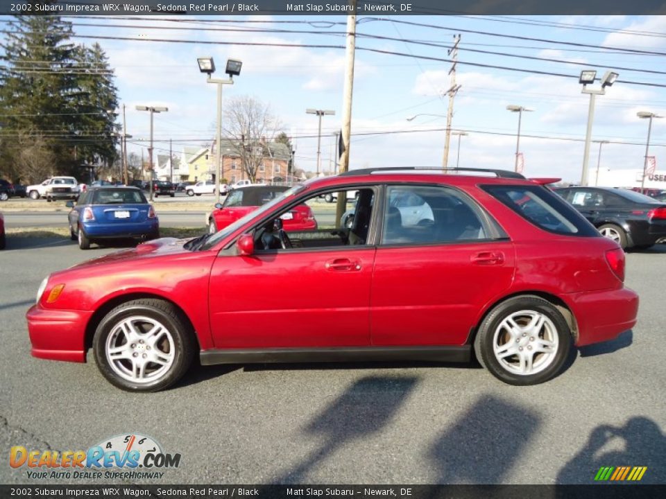 2002 Subaru Impreza WRX Wagon Sedona Red Pearl / Black Photo #9