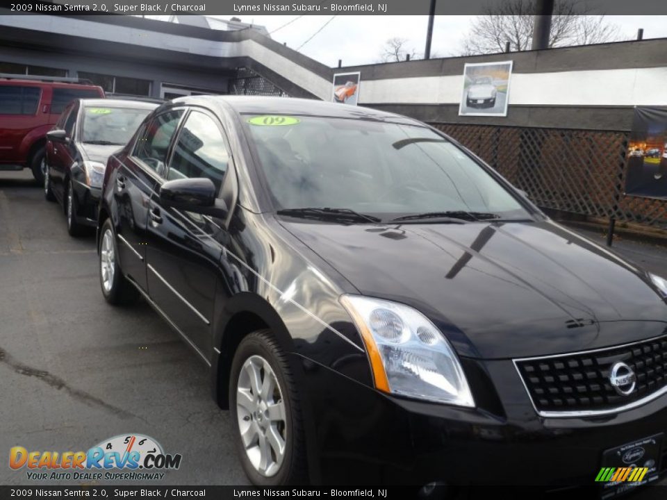 2009 Nissan Sentra 2.0 Super Black / Charcoal Photo #3