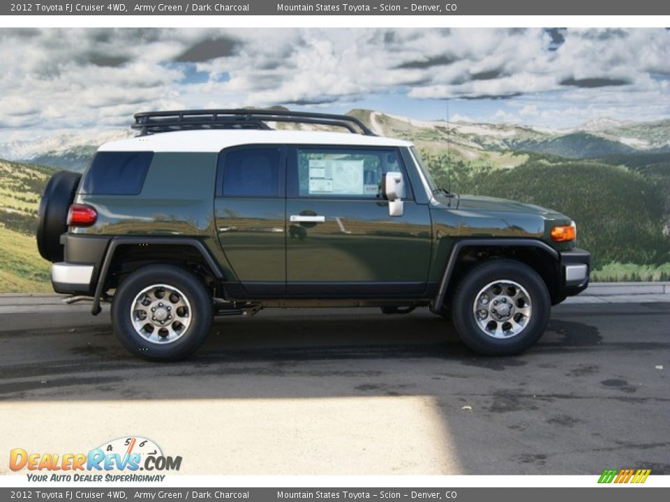 2012 Toyota FJ Cruiser 4WD Army Green / Dark Charcoal Photo #2