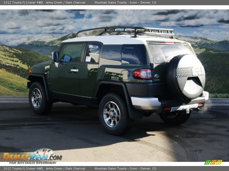 2012 Toyota FJ Cruiser 4WD Army Green / Dark Charcoal Photo #3