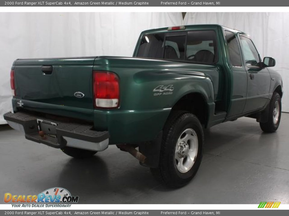 Amazon Green Metallic 2000 Ford Ranger XLT SuperCab 4x4 Photo #2