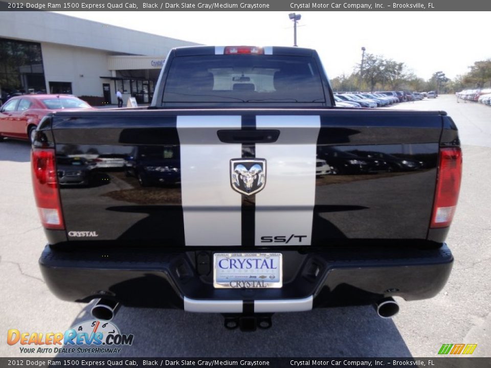 2012 Dodge Ram 1500 Express Quad Cab Black / Dark Slate Gray/Medium Graystone Photo #7