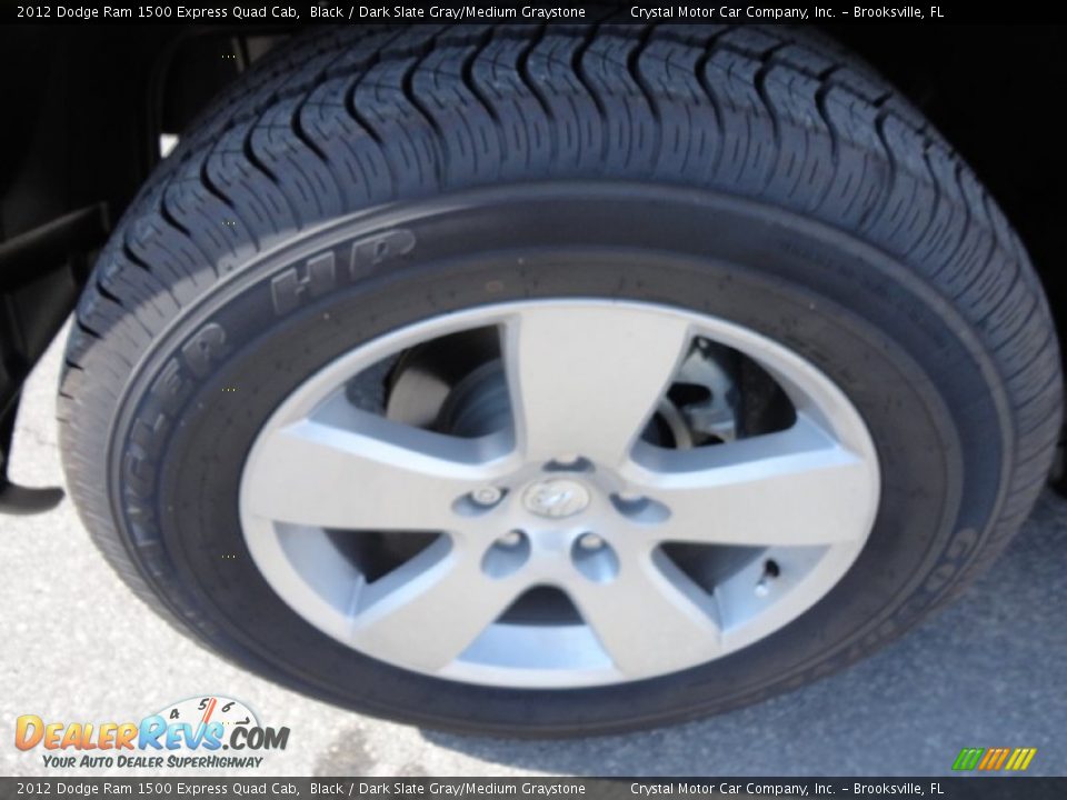 2012 Dodge Ram 1500 Express Quad Cab Black / Dark Slate Gray/Medium Graystone Photo #15