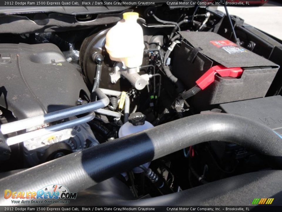 2012 Dodge Ram 1500 Express Quad Cab Black / Dark Slate Gray/Medium Graystone Photo #18