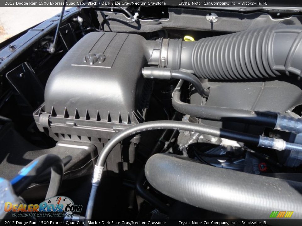 2012 Dodge Ram 1500 Express Quad Cab Black / Dark Slate Gray/Medium Graystone Photo #19