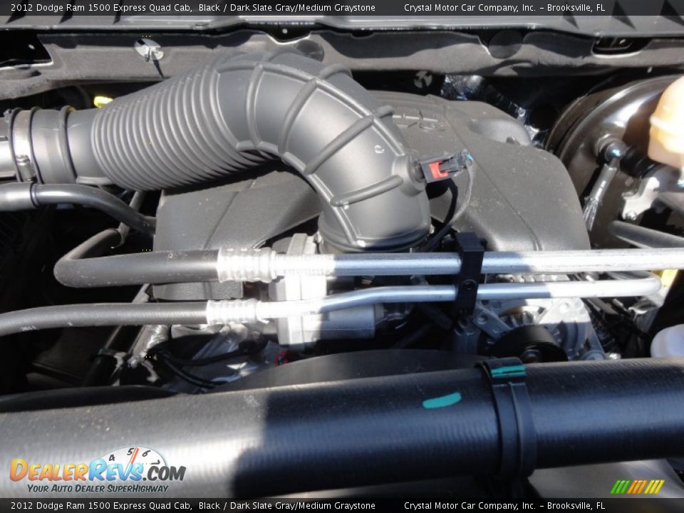 2012 Dodge Ram 1500 Express Quad Cab Black / Dark Slate Gray/Medium Graystone Photo #20