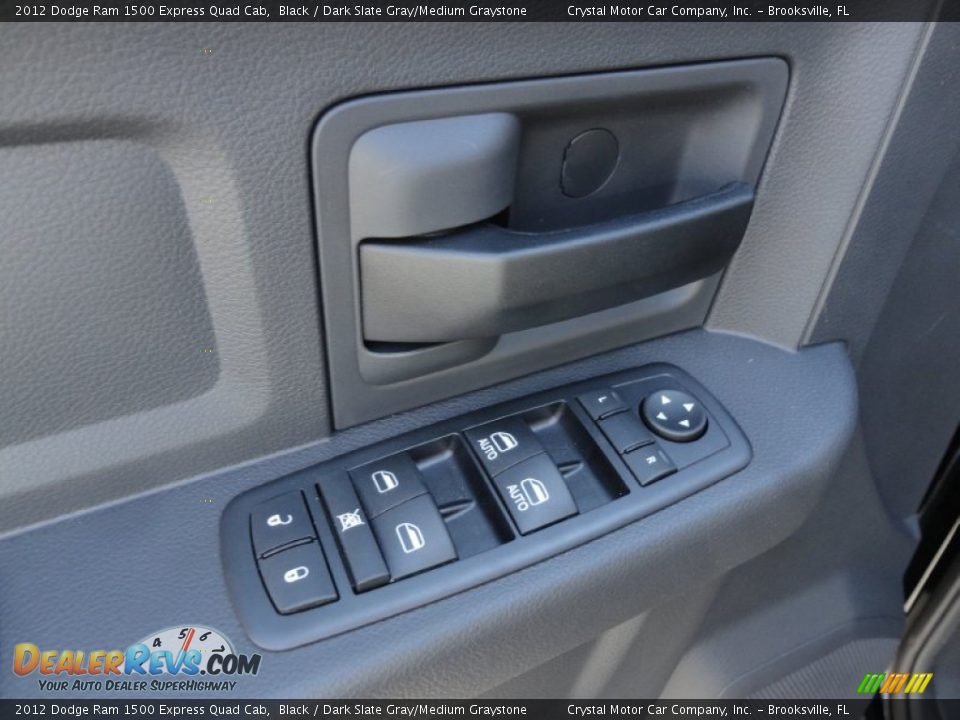2012 Dodge Ram 1500 Express Quad Cab Black / Dark Slate Gray/Medium Graystone Photo #21