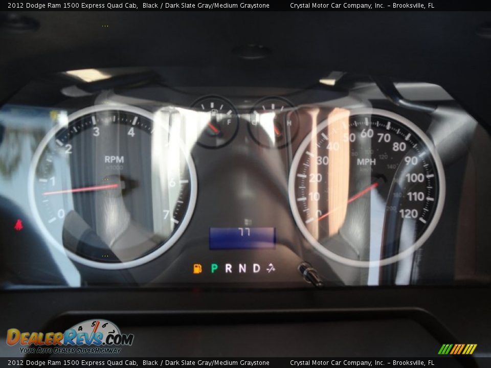 2012 Dodge Ram 1500 Express Quad Cab Black / Dark Slate Gray/Medium Graystone Photo #22