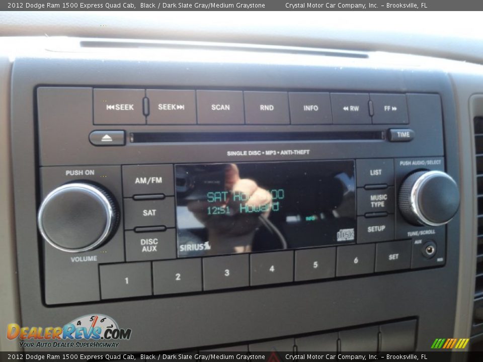 2012 Dodge Ram 1500 Express Quad Cab Black / Dark Slate Gray/Medium Graystone Photo #23