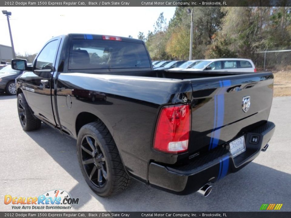 2012 Dodge Ram 1500 Express Regular Cab Black / Dark Slate Gray Photo #3